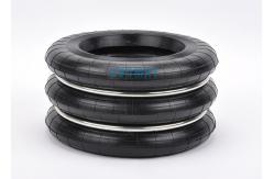 China Durable Industrial Air Spring Triple Convoluted Rubber Airbag Replacement Air Ride Suspension supplier