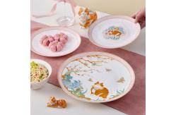 China Customized Colour Ceramic Dinnerware Sets FOB SHENZHEN for Under Glazed Technique supplier