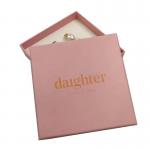 Custom Logo Necklace Earrings Jewelry Gift Packaging Box With Foam Insert Rigid Cardboard Box For Rings And Bracelets for sale
