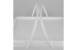 China Food Grade 20kg Rectangular Plastic Packaging Drum With Lid And Dual Handles supplier