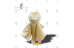 China 29 X 29cm Animal Scarf Child Friendly Square Stuffed Penguin Comforter supplier