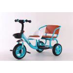 Double Seat Trike Twins Tricycle for baby Children With Front Pedal for sale