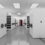 Safety High Efficiency Movable Filing Cabinet For Museum CE Certified for sale