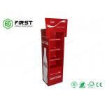 Promotional POP Custom Folding Cardboard Floor Shelf Display For Drinks