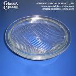 OEM Moulded Soda Lime Glass Lamp Cover Lens For Outdoor Light for sale