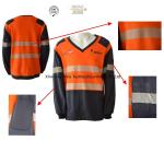 Fire Retardant Work Shirts With Reflective Stripe for sale