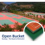 Harmless Odorless Silicon PU Flooring Anti Slip Sport Flooring Red for sale