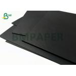 1.5mm 2mm Thick Laminated Full Black Cardstock Board Sheet For Packaging Box for sale