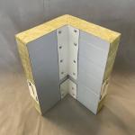 OEM Waterproof Glass Wool Sandwich Panel Corner 60kg-120kg M3 Density for sale