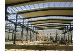 China Painted Steel Structure Factory Q235 Q355B Hot Dipped Galvanized supplier
