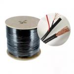Siamese RG59 B/U 2C 0.50 Figure 8 with power Coax communication cable RG59 CCTV cable for sale