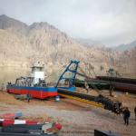 The designed conveying distance of the 12 inch model cutter suction dredger is one kilometer for sale