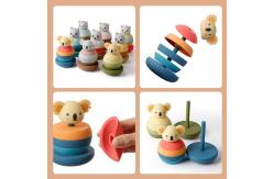 China Customizable Educational Silicone Stacking Blocks Match Stacks Game Blocks Montessori Toys supplier