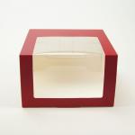 Reusable Cookie Dessert Packaging Box Clear Window Paper Cupcakes Boxes With Inserts