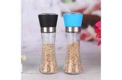 China Adjustable Spice Biodegradable 160ml Glass Pepper Grinder supplier