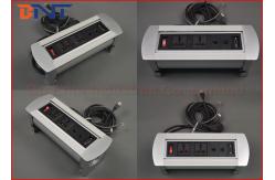 China Manual Flip Up Conference Table Power Socket Interconnection Box 110V - 240V AC supplier