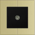D9 aluminum Multimedia Wall Socket , Satellite Digital Tv Aerial Socket