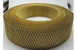 China 1mm Thickness Expanded Copper Mesh 14mm Hole Flat Metal In Roll supplier