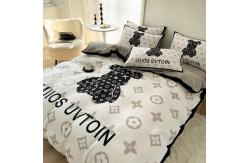 China Home Hotel Hospital School Printed Designer White Bear 100% IV Polyester Bedding Set supplier