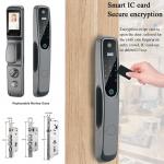 Tuya Apartment Smart Door Lock Aluminum Alloy Access Control Door Lock for sale
