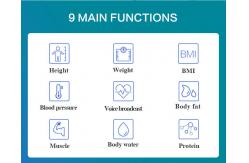 China Coin Operated Ultrasonic Height and Weight Machine Blood Pressure Machine Body Fat Analyzer supplier