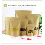 Food Grade Kraft Paper Bag With Clear Window / Mylay Bag For Bean , Candy , Bread , Coffee for sale