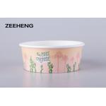 Microwave Takeaway Food Container Biodegradable Kraft Bowl 335gsm for sale