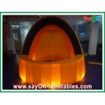 Inflatable Advertising Booth Orange Cloth Inflatalbe Bar Airproof  For Pub / Event With Led Lighting for sale