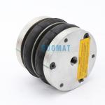 Dunlop Double Convoluted Air Spring 4 1/2X2 Rubber Bellow with Aluminum Plate