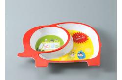 China Elephant Shaped 5pc Baby Melamine Dinnerware Set supplier
