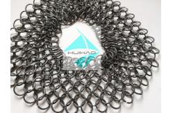 China Round Ring Chainmail weave 1.2mm X 12mm Metal Ring Mesh Space Dividers supplier