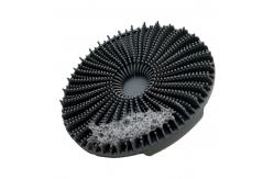 China Customized Logo Ellipse Pink Massager Brush Scalp Brush Silicone Back Bath Brushes Scrubbers supplier