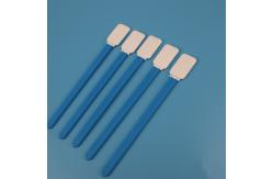China TX714 Lint Free Double Layers Blue Handle Polyester Swab For Cleanroom supplier