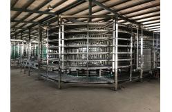 China                  Diameter Double Spiral Cooling Conveyor Tower for Bread Transfering              supplier