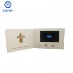 Customized 7 Inch Lcd Screen Brochure Video Greeting Card With Box for sale