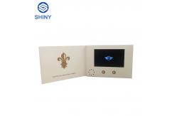 China Customized 7 Inch Lcd Screen Brochure Video Greeting Card With Box supplier