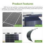 Monocrystalline 300 Watt Flexible Solar Panel 370W For RV Boat Waterproof MWT