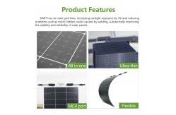 China Monocrystalline 300 Watt Flexible Solar Panel 370W For RV Boat Waterproof MWT supplier