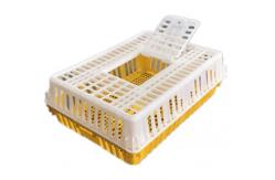 China Live Poultry Carrier Crate Broiler Plastic Cage 7-10 Chicken Capacity supplier