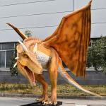 Mechanical Animatronic Dragons Waterproof Theme Park Dinosaur