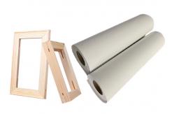 China Eco Solvent Matte Blank Artist Poly Cotton Canvas Digital Inkjet Printing supplier