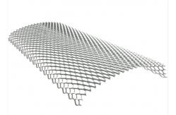 China 1500mm Expanded Aluminium Mesh Wall Panel Decoration 0.5mm Thickness supplier