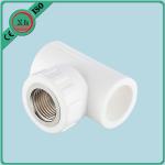 Lightweight PPR Female Threaded Tee , PPR Reducing Tee Pipe Fitting for sale