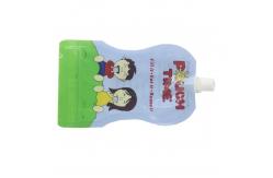 China Custom Printed ECO Friendly Biodegradable Foil Stand Waterproof Liquid Pouch with Spout supplier