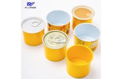 China Round Tobacco Packaging CBD Tin Can With Lids 200ml D65x60mm Child Resistant Tins supplier