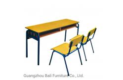 China Wooden Classroom Table Chair Set For Study Students PVC Cover Edge supplier