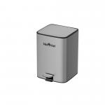 Rolling Cover Type 28L Stainless Steel Soft Close Square Pedal Trash Bin Foot Pedal Design For Living Room Office for sale