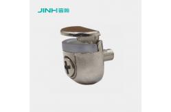 China Semi Circular Metal Glass Clips Durable Fixing For 6mm Thickness Glass supplier