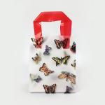 Biodegradable 40 micron Custom Plastic Shopping Bag With Loop Handle