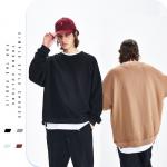 Long Sleeve Oversized Crewneck Pullover Sweatshirts Custom Logo Printed